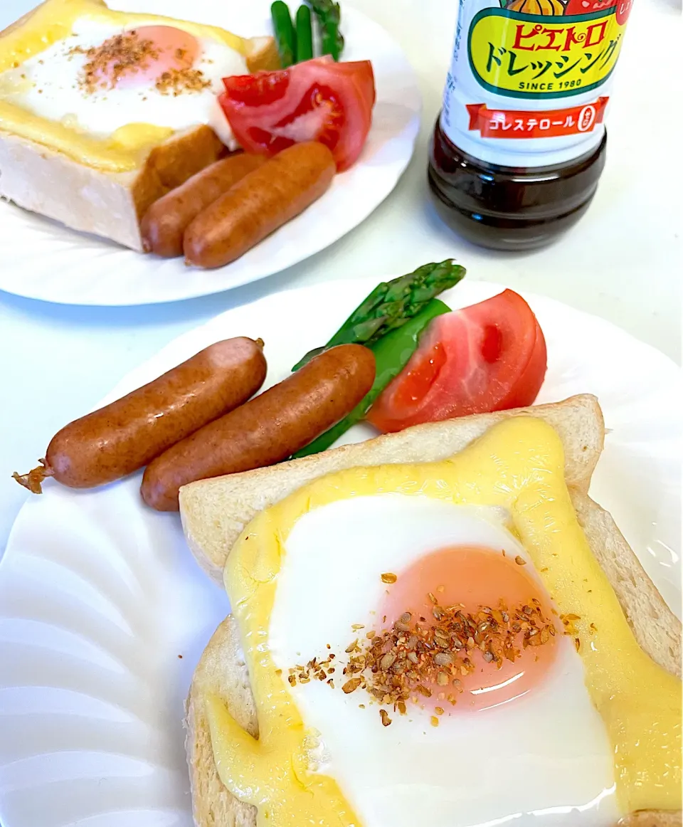 生食パンで朝ごはん🍞|だまさん