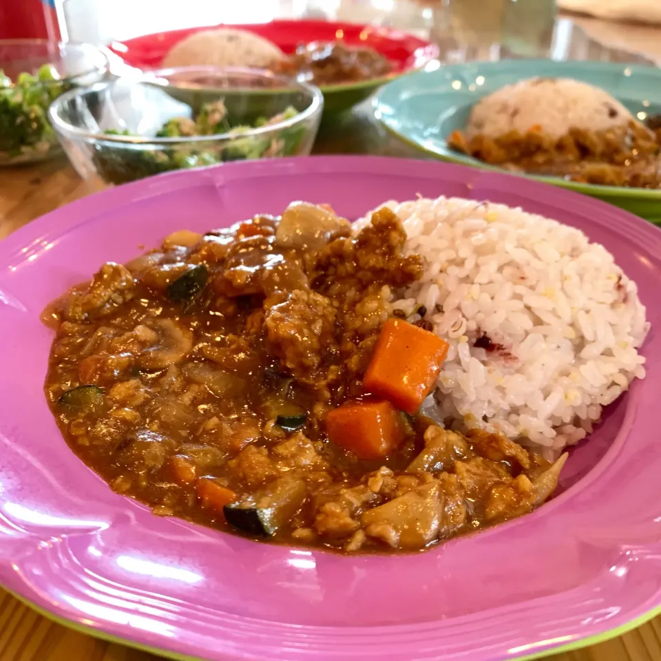 大豆ミート 夏野菜カレー|愛さん