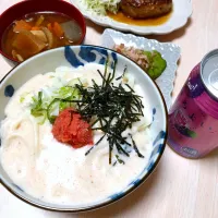 Snapdishの料理写真:ダーリン作⸜🌷︎⸝‍
明太クリームうどん