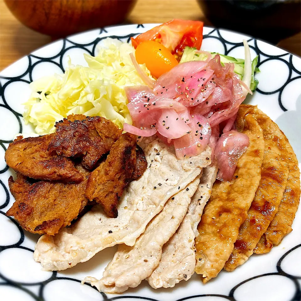 焼肉ランチ（タレ、塩、大豆カルビ）|にこりんさん