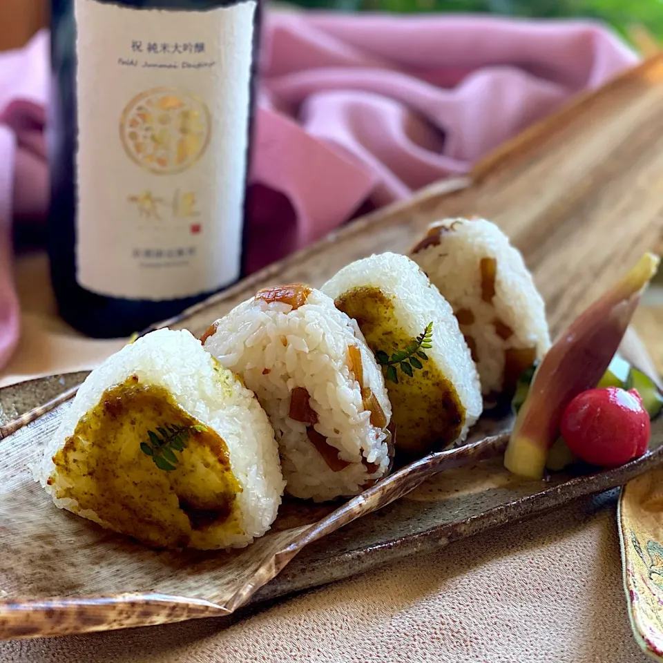 きゃらぶきと木の芽みそのおにぎり🌿🍙🌿|ゆきぽん@ゆきの家飲み料理さん