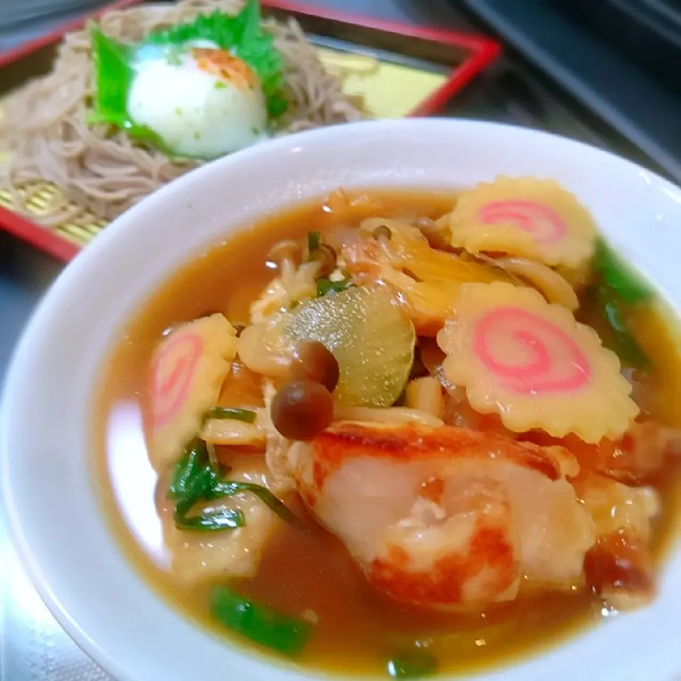 Snapdishの料理写真:鶏だしつけ蕎麦～♪♪|砂糖味屋キッチンさん