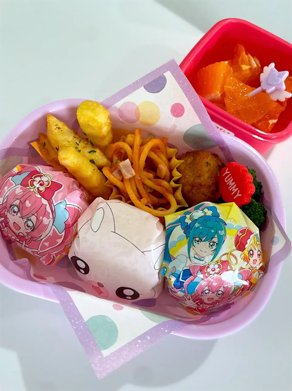 年中弁当🍱プリキュアおにぎり|mari＊yuakitoさん