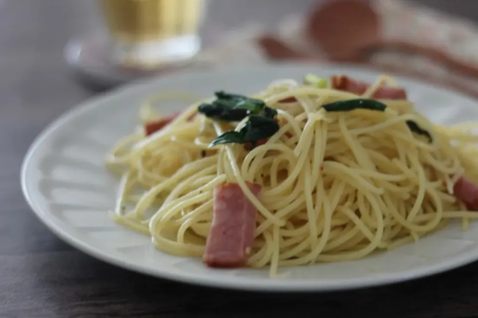 行者にんにくのペペロンチーノ|ちいさなしあわせキッチンさん