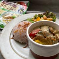 大豆のお肉のグリーンカレー♪