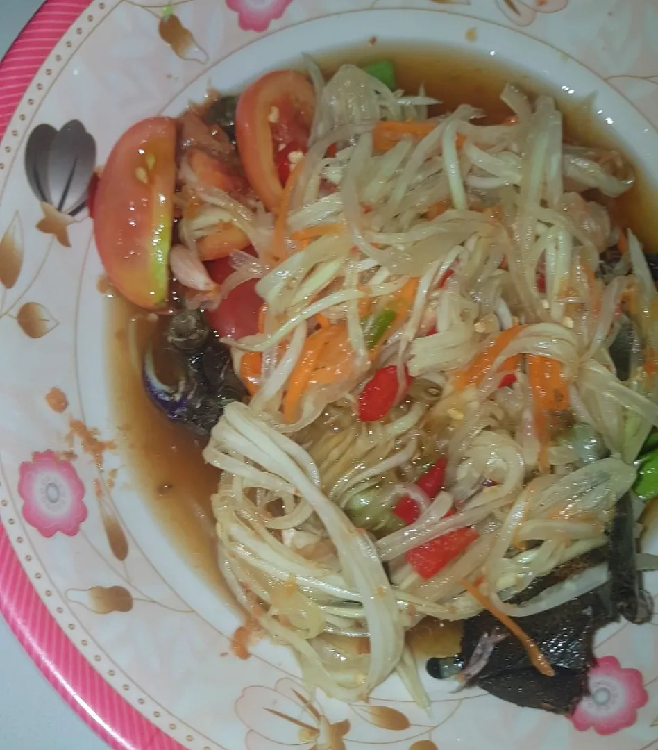 papaya crab salad|patcookingfeverパットさん