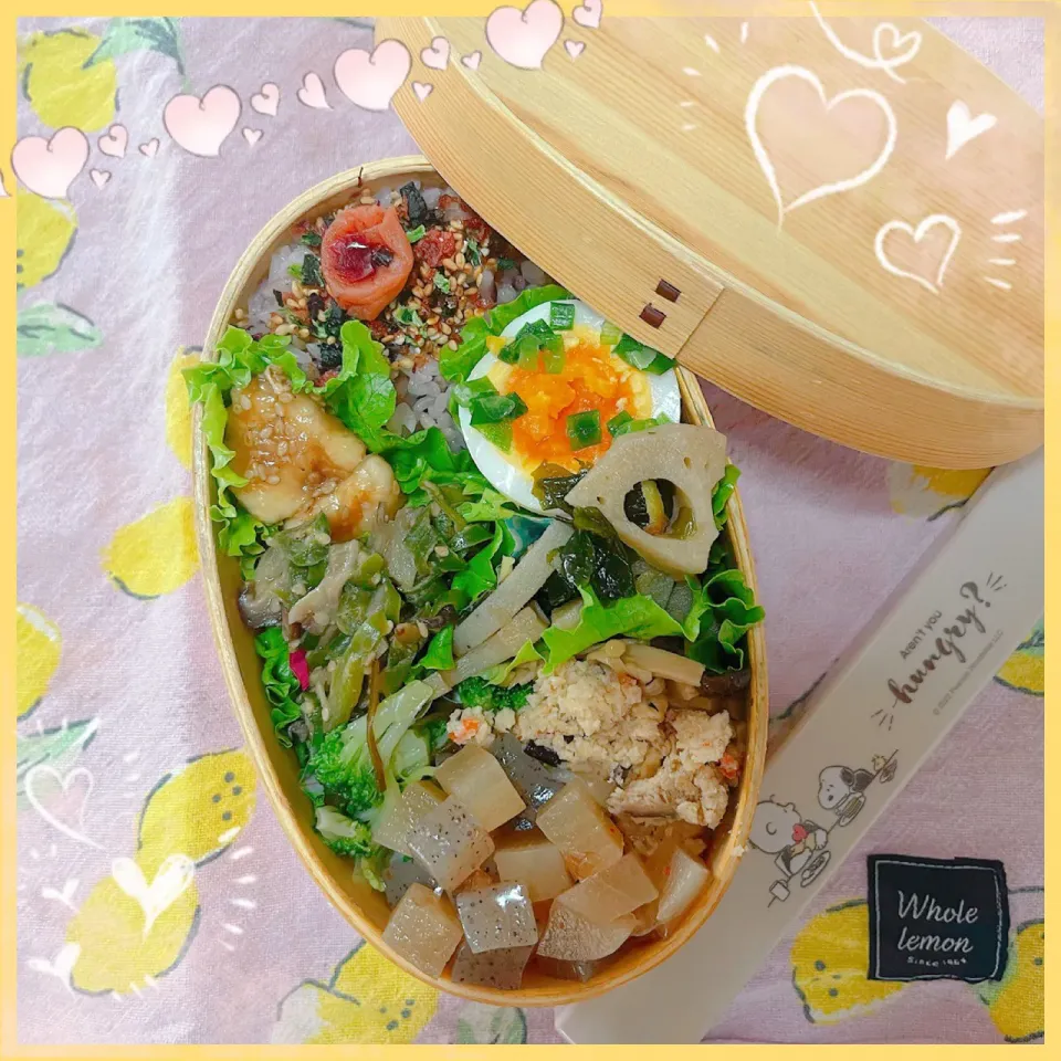 ６／１ ｗｅｄ ササミのゴマおかか照り焼き弁当🍴|rinaronarさん