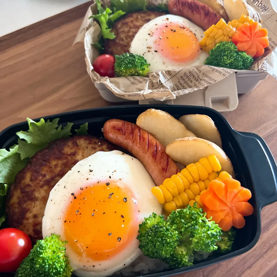 ●ロコモコ弁当・ハンバーグ弁当●|emichococo625さん