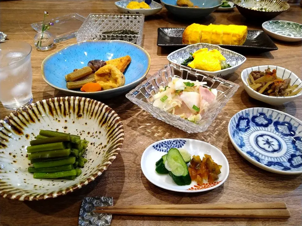 Snapdishの料理写真:野菜山菜ヘルシーな食卓|古尾谷りかこさん