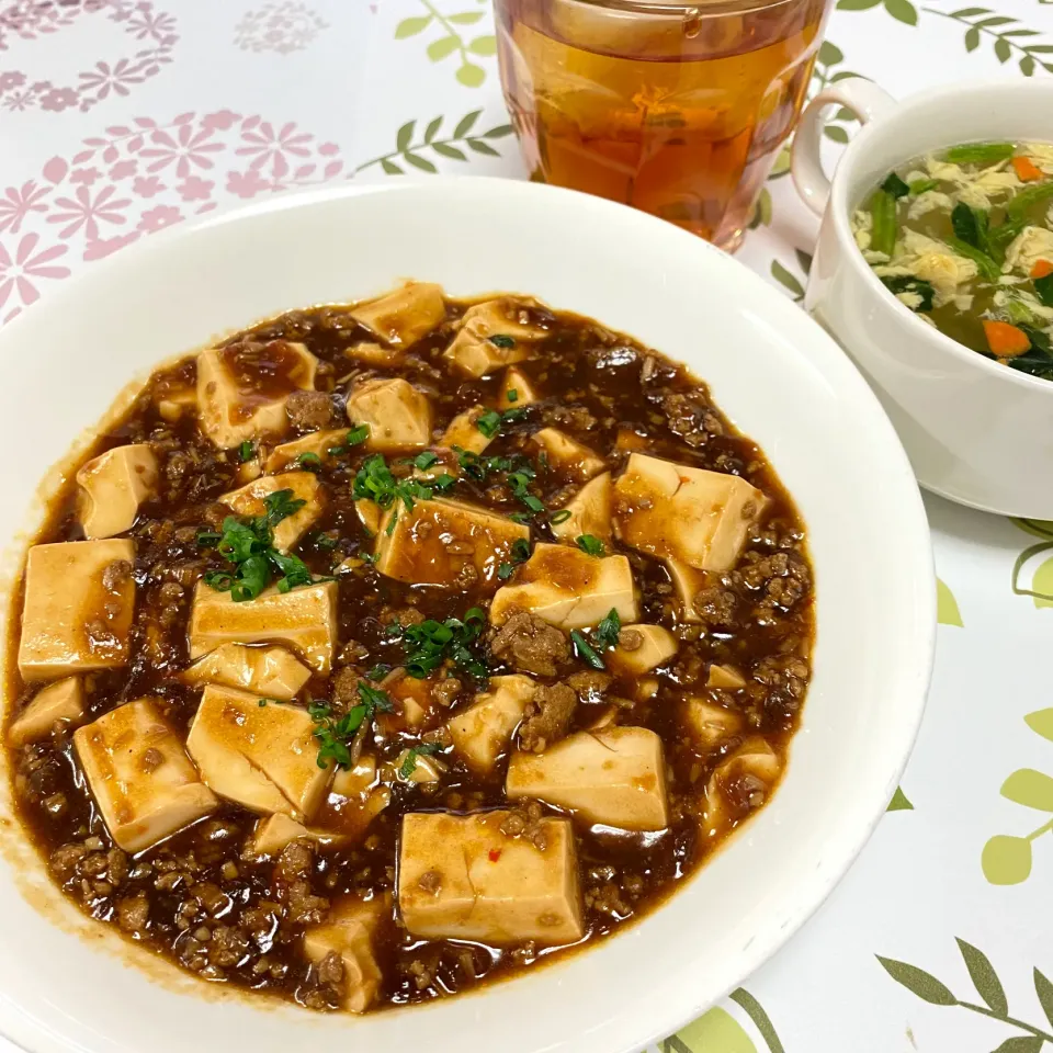 昨日のそぼろご飯のリメイク麻婆豆腐|まみっこさん