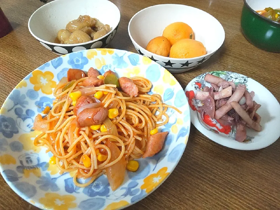 ナポリタン
鶏皮の甘辛煮
イカのバター醤油焼き
ビワ|尚さん