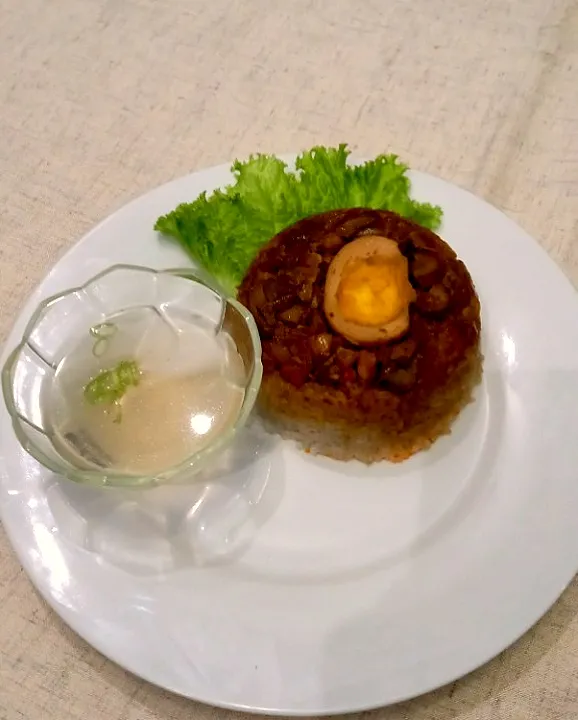 Snapdishの料理写真:nasi tim ayam|Rina Sufridaさん