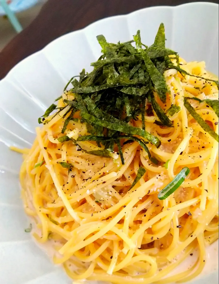 Snapdishの料理写真:和風明太子クリームパスタ🍝|じょうさん