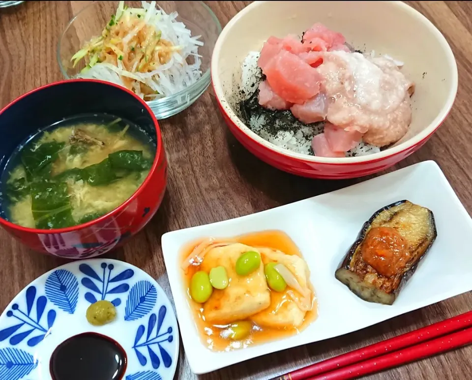 マグロの山かけ丼|ゆりちさん