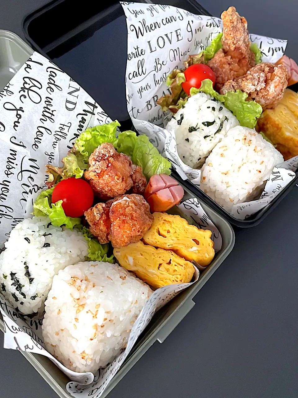 Snapdishの料理写真:今日もおにぎり弁当|coosunさん