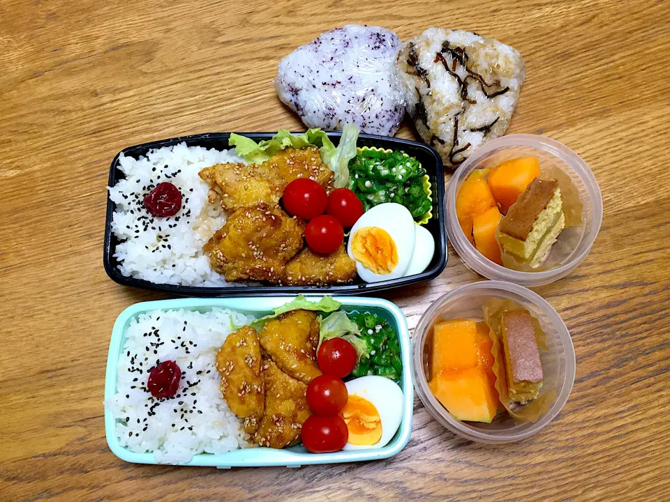 Snapdishの料理写真:甘辛チキン弁当|ゆさん