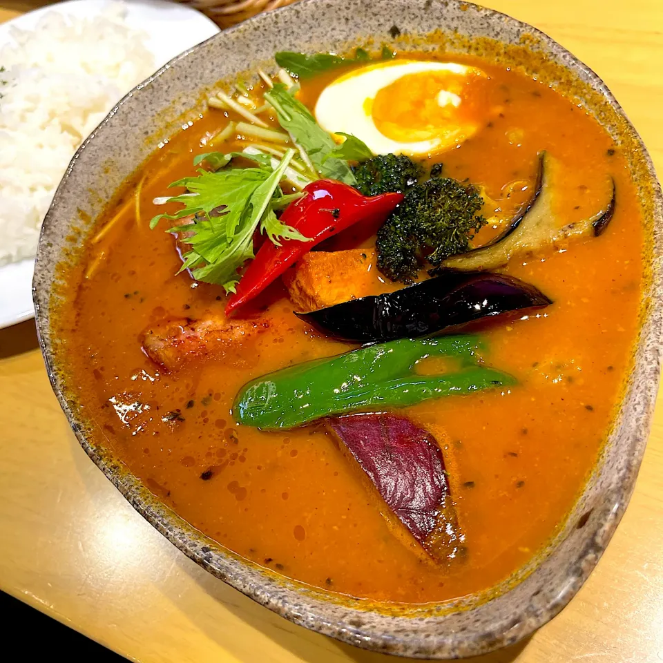 ベーコンと野菜のスープカレー@年輪(月島)|塩豚骨さん