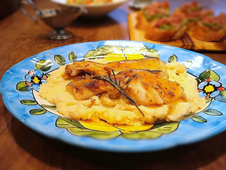 鱈のレモンバターソテー　マッシュポテト添え|古尾谷りかこさん