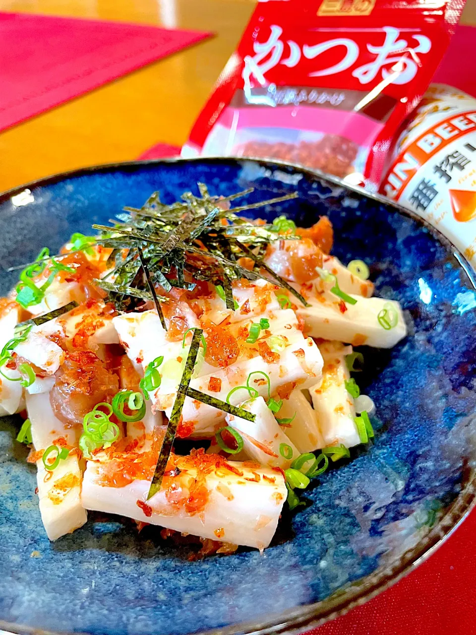 まりおさんの料理 山芋の梅かつお和え|おかちさん