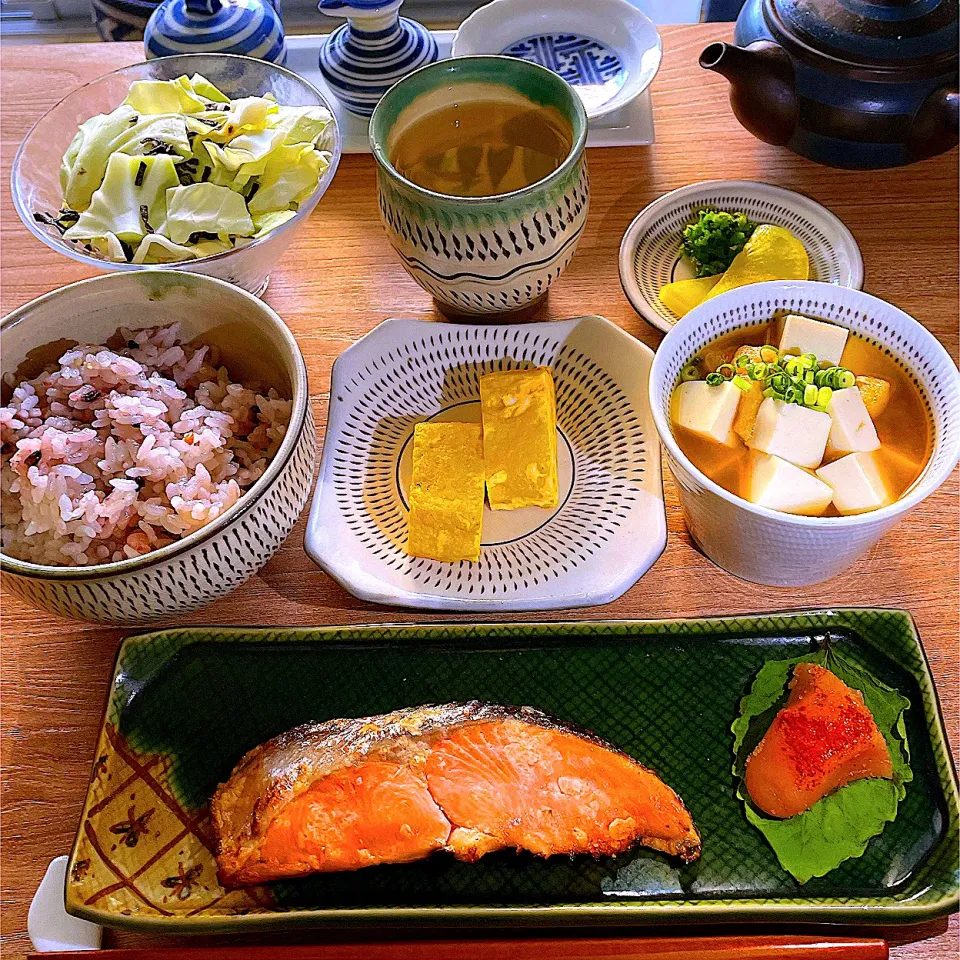 土曜日の朝ごはん🍚🍵🥗|Sの食卓さん