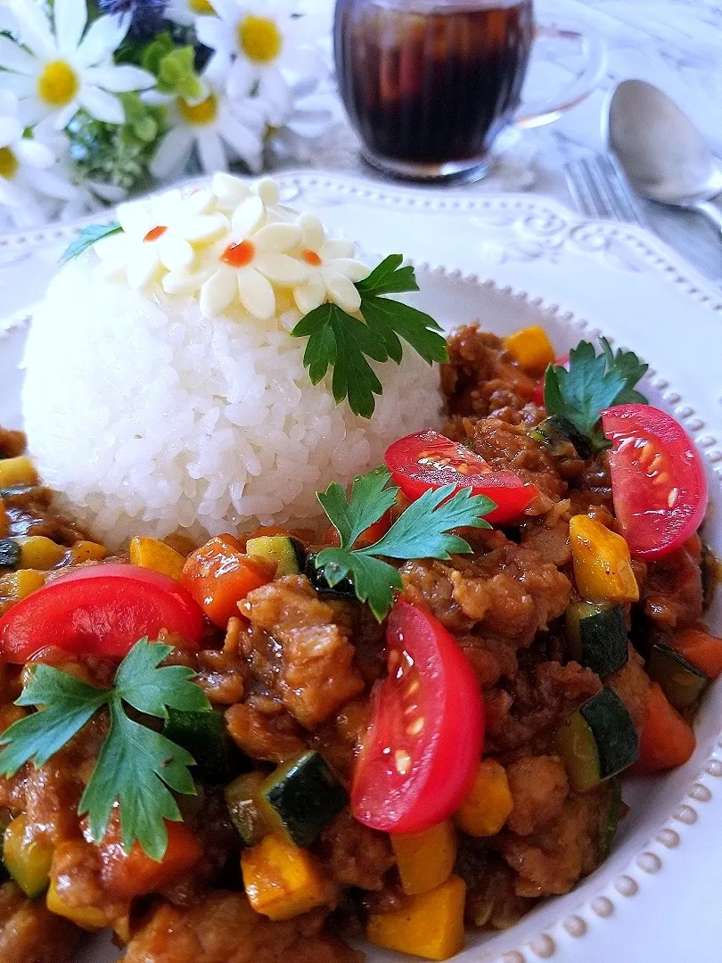 グリーンミートとズッキーニのキーマカレー|sugar beansさん