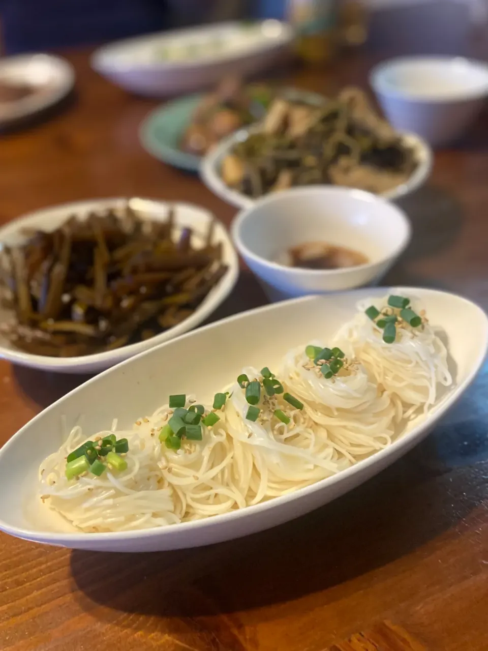 6/4の夕食　今年初の素麺！|yoneさん