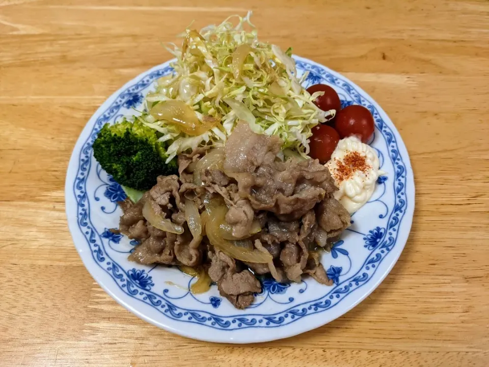 キャベ千マウンテン!豚バラ肉の生姜焼き。生姜風味を、強烈に効かせて!!|トヨシと申します。さん