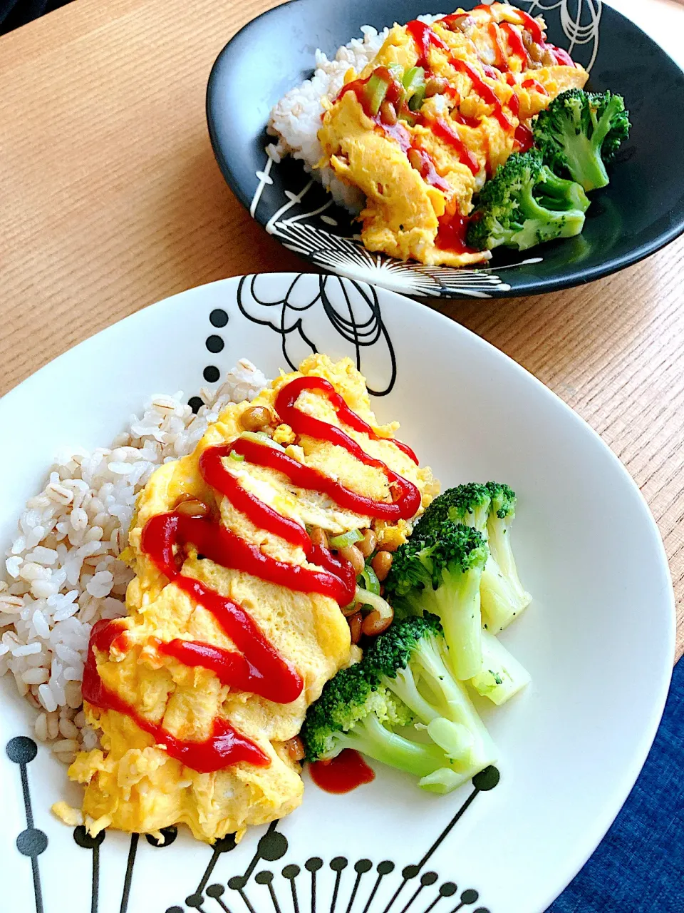 納豆オムレツ丼🐣|リカさん