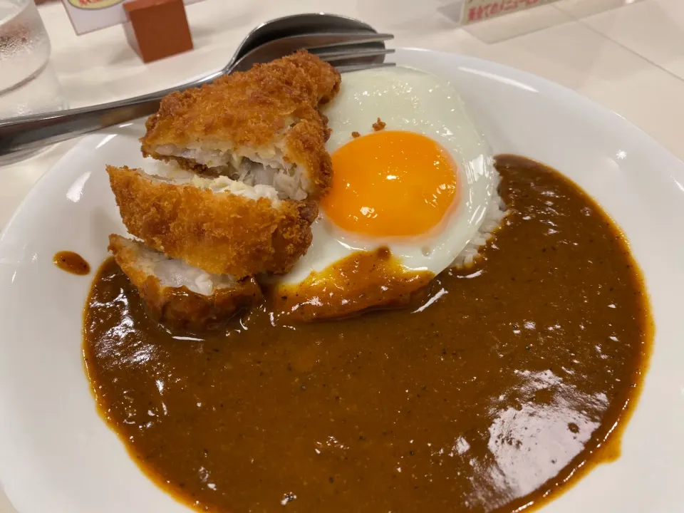 フィッシュカレー🐟🍛目玉トッピング🍳中辛🔥小盛|buhizouさん