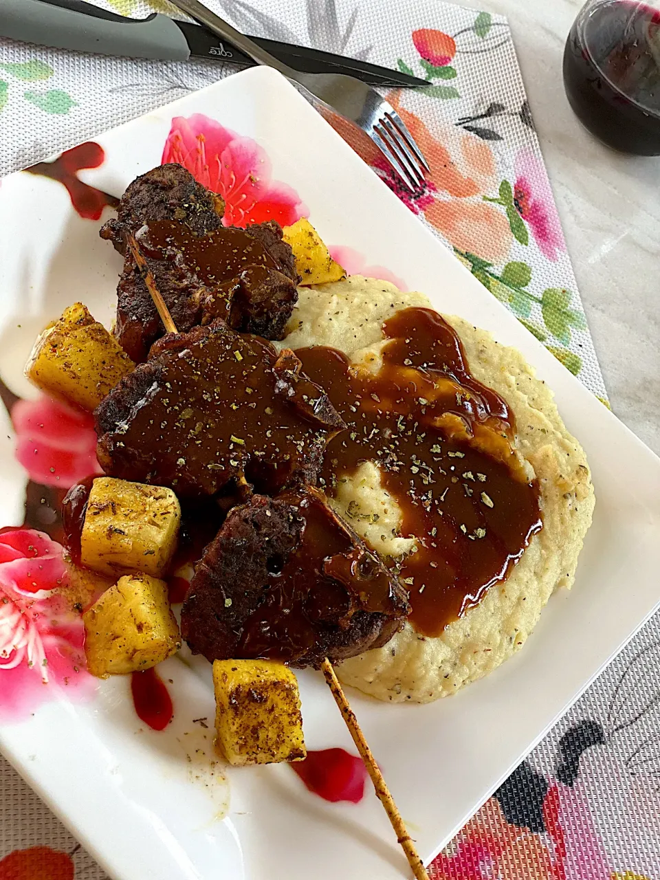 Jerk Lamb chops with Garlic mash potato’s|Tawanjaさん