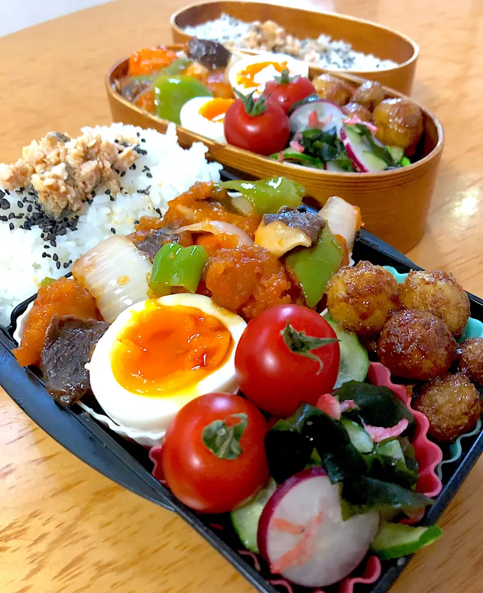 家族お弁当🍱(*ฅ́˘ฅ̀*)♡︎❤️|ふみぃさん