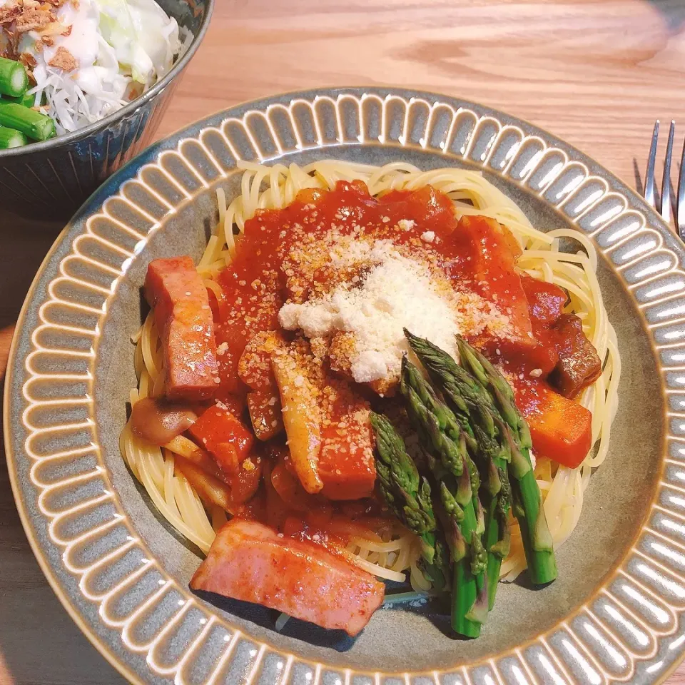 作り置きトマトソース、パスタにて完食🍝|海斗さん