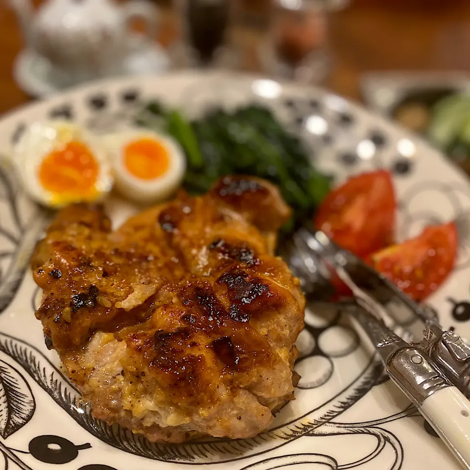 鶏もも肉の塩麹焼き☺︎|まめすけ。さん