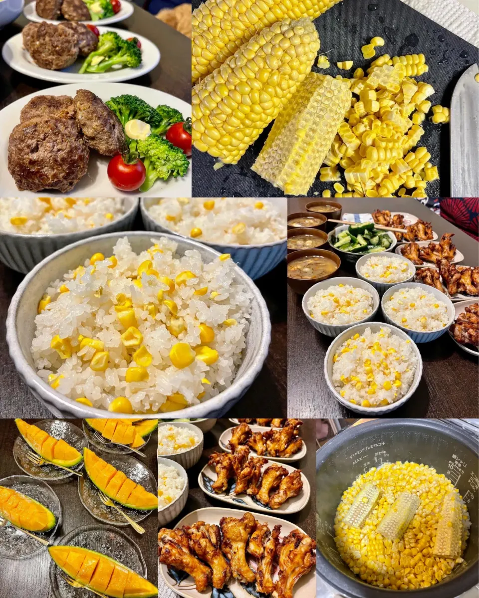 Snapdishの料理写真:とうもろこしご飯🌽|Kashimanakitchenさん