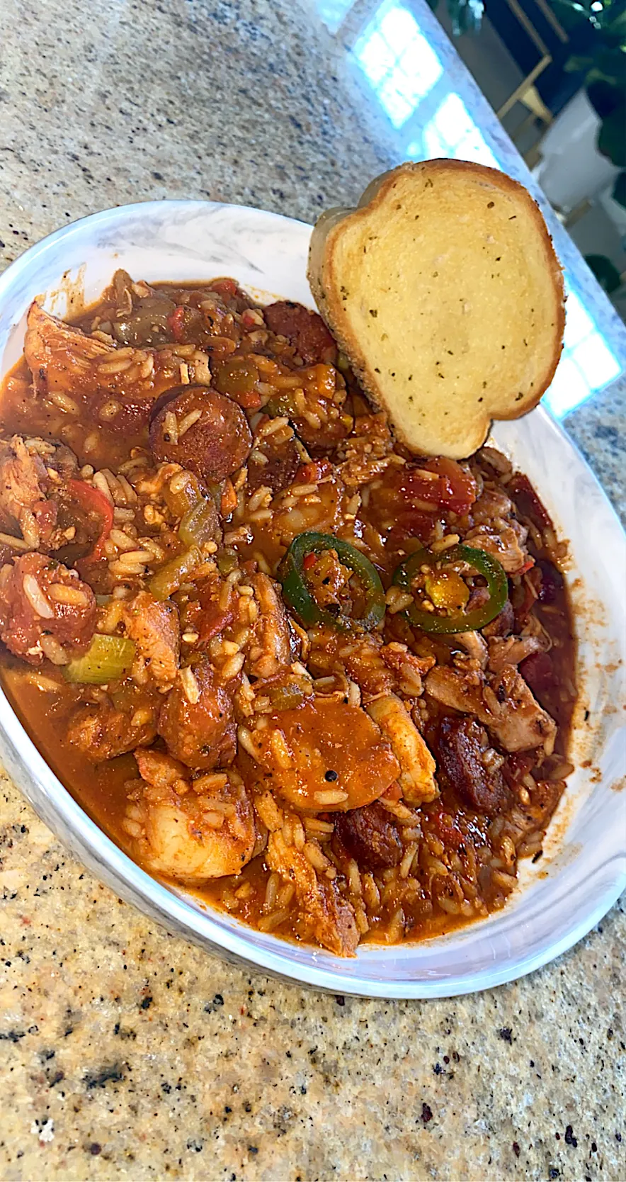 Chicken Shrimp & Sausage Jambalaya on thee menu|Tawanjaさん