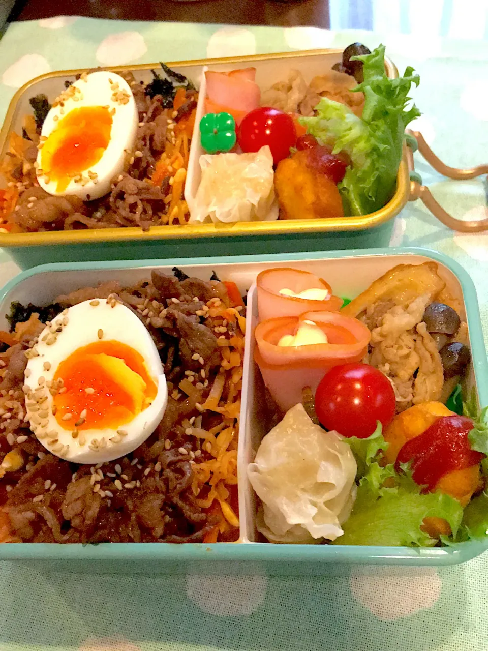 Snapdishの料理写真:2022.6.8  ＊今日のお弁当＊ビピンパ丼|rinrin*mama*さん