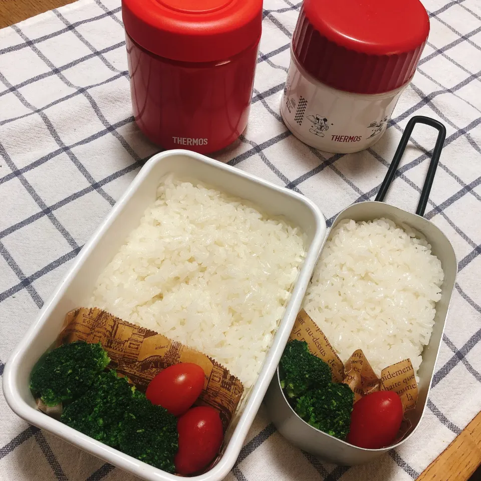 Snapdishの料理写真:次男三男男子高校生弁当|mickyさん