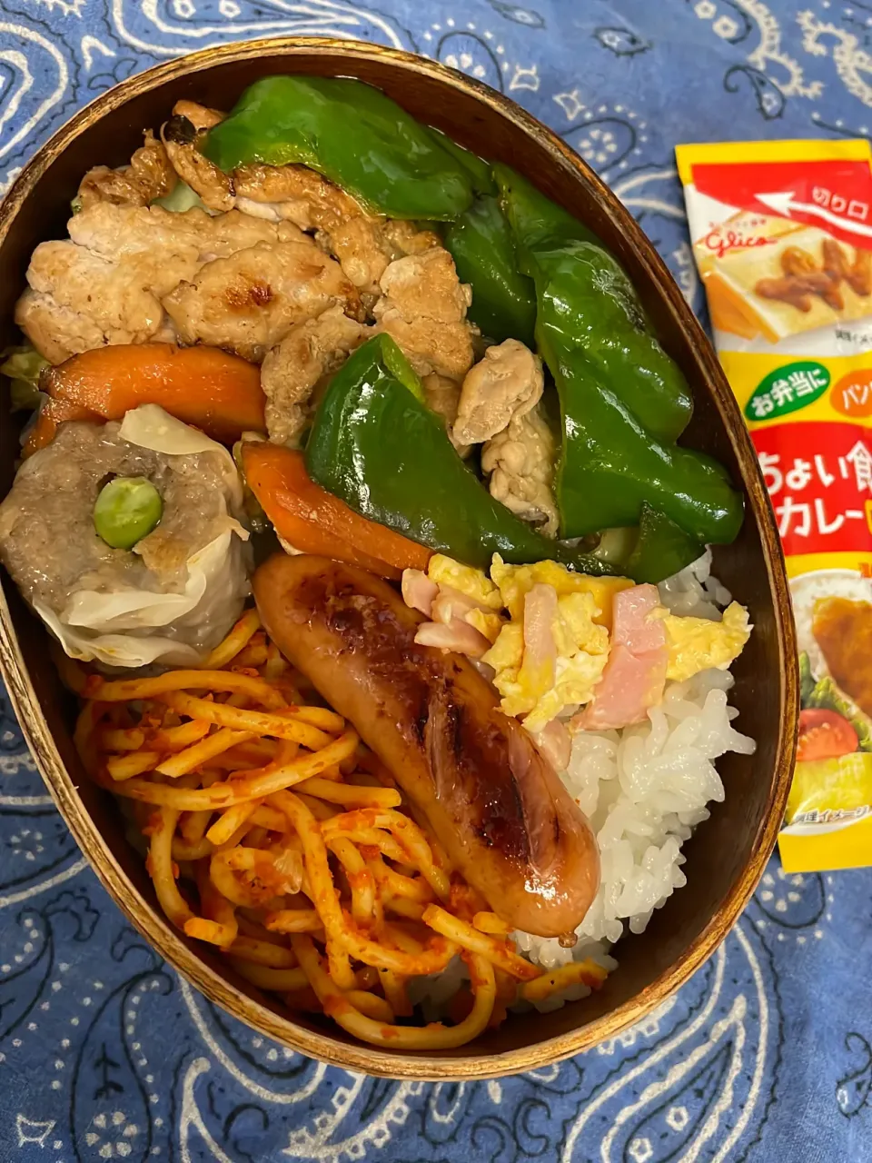 豚肉と野菜のオイスター、焼売、パスタ|ちあぽんさん