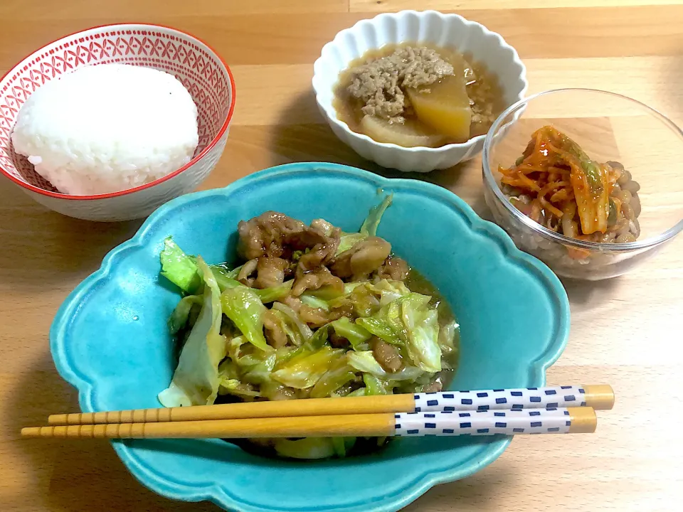 キャベツと豚こま肉の生姜焼き|saknさん