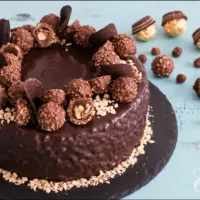 ferroro rocher chocolate cake made by my mom and dad|Nayabさん