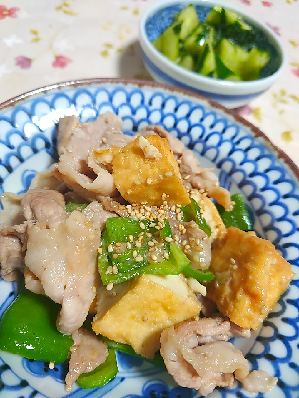 厚揚げと豚肉の味噌炒め|🍒ふみりん🍒さん