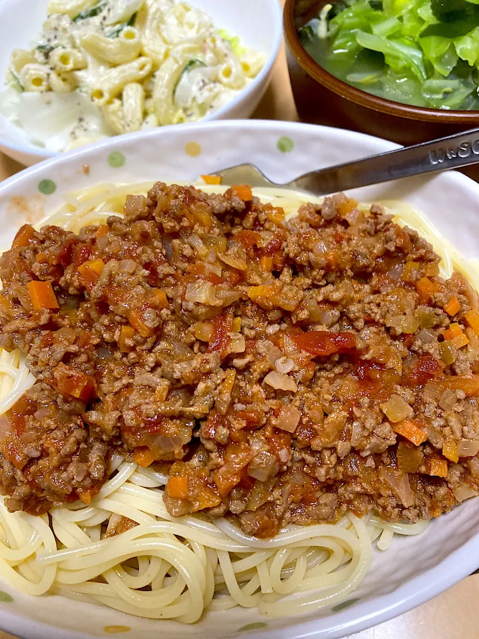 単身赴任中の男飯(ミートソース)|おおもりの星さん