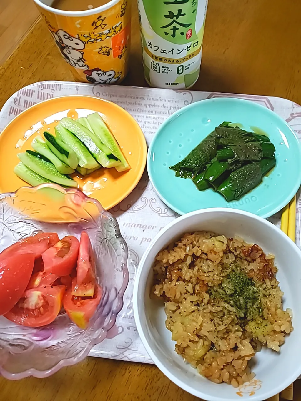 さつま芋炊き込みご飯と白だしきゅうり|aiさん