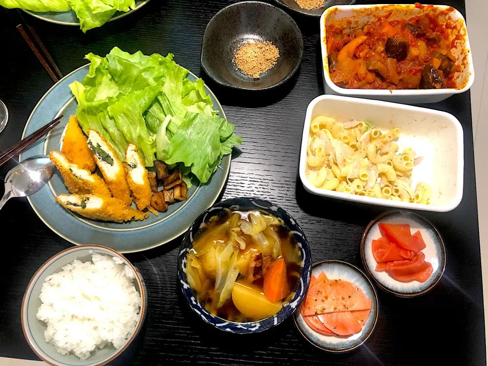 ささみシソチーズカツ定食|りっぴーさん