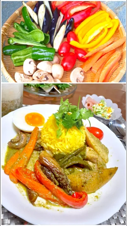 干し野菜入りグリーンカレー🇹🇭|びせんさん