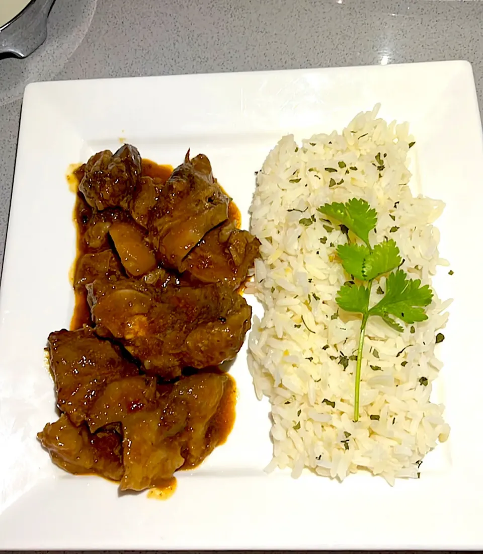 Snapdishの料理写真:Simple stew and rice 🇿🇦|karin’s kitchenさん