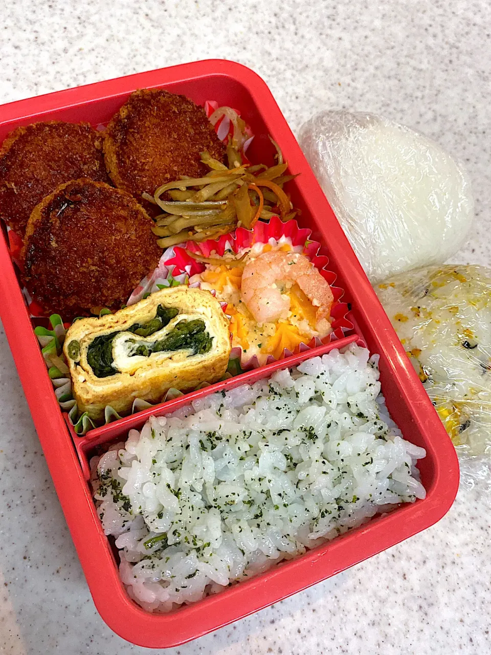 Snapdishの料理写真:ささみチーズカツ　弁当|asumamaさん