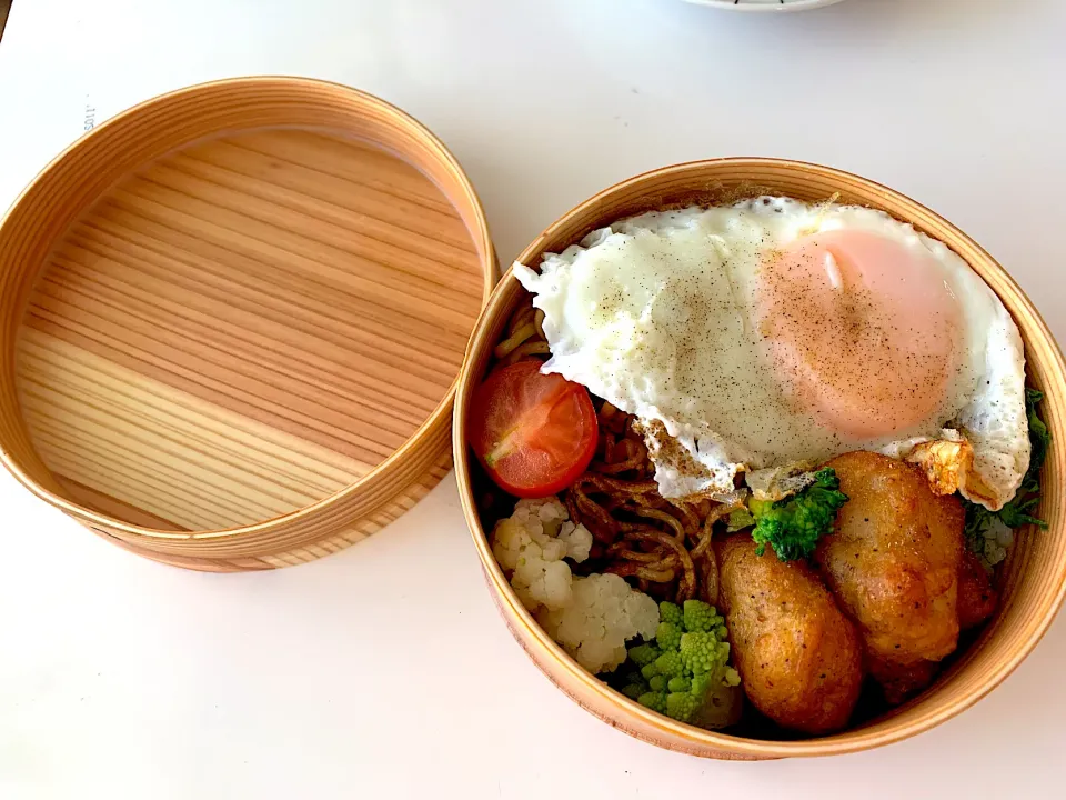 本日のJK弁当　目玉焼きそば弁当|kyoさん