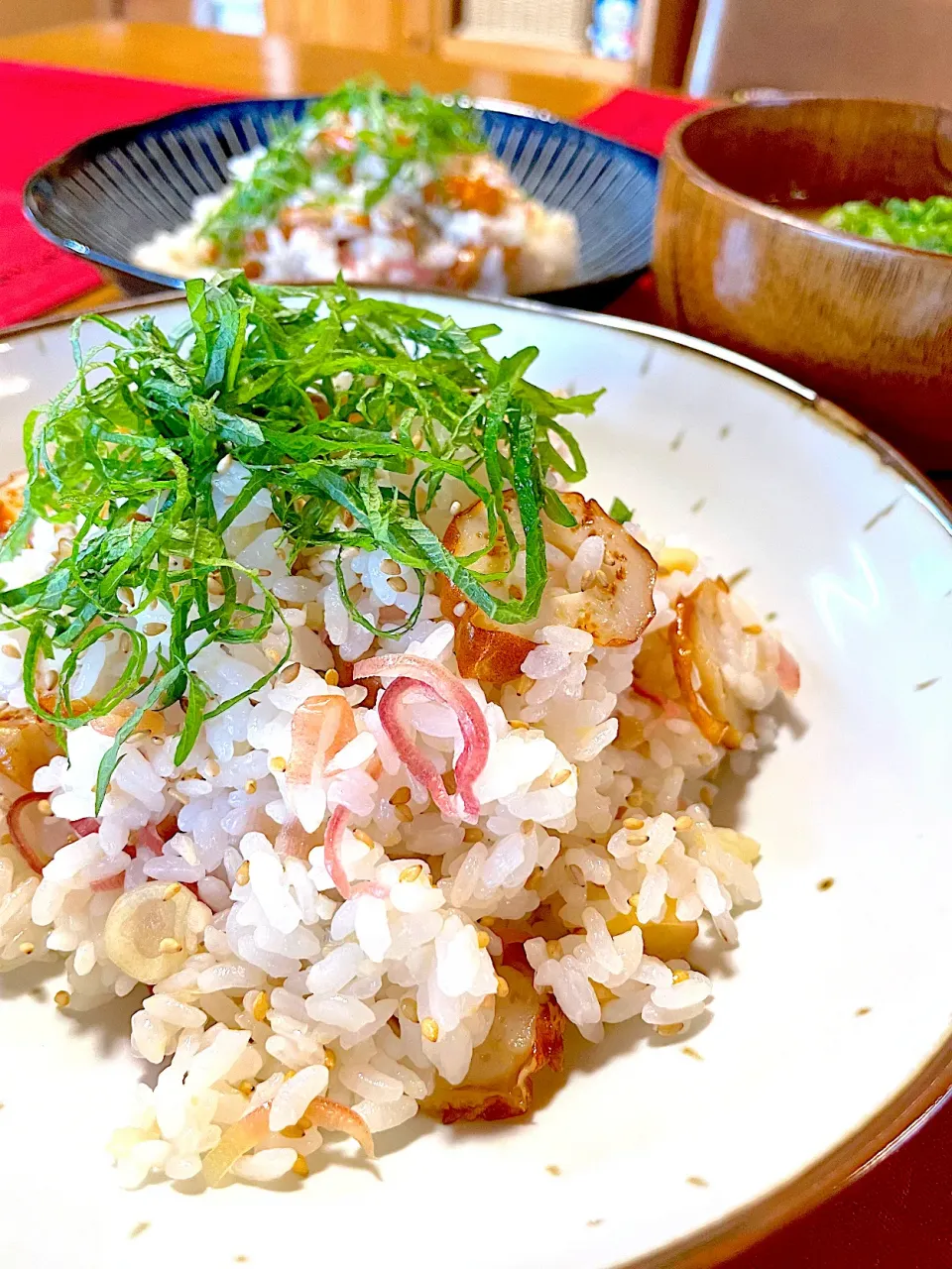 おかちさんの料理 みょうがとちくわの混ぜ寿司🍀|おかちさん