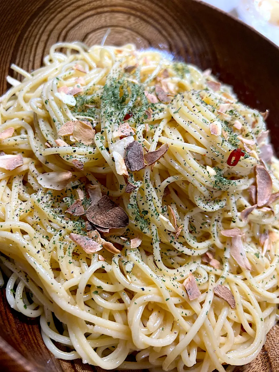 ペペロンチーノ🍝|三姉妹のママさん